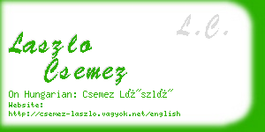 laszlo csemez business card